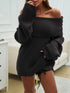 'Clarimond' Drop Shoulder Oversized Knit Sweater - Celes Fashion